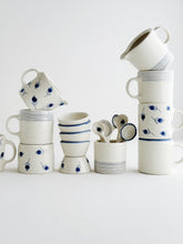 Load image into Gallery viewer, Porcelain Blue Rim Mug - 7oz