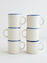 Load image into Gallery viewer, Porcelain Blue Rim Mug - 7oz