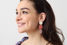 Load image into Gallery viewer, Three Sisters Earrings - Rosy