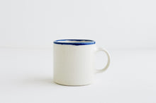 Load image into Gallery viewer, Porcelain Blue Rim Mug - 7oz