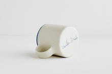 Load image into Gallery viewer, Porcelain Blue Rim Mug - 7oz