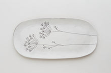 Load image into Gallery viewer, Earthenware Summer Platter - White Dill