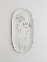 Load image into Gallery viewer, Earthenware Summer Platter - White Dill