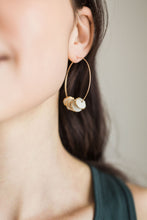 Load image into Gallery viewer, Pinched Bead Hoops - Large