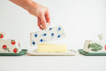 Load image into Gallery viewer, Porcelain Butter Dish - Blueberry