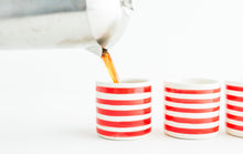 Load image into Gallery viewer, Red Stripe Candle - Cypress+Spice