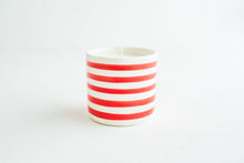 Load image into Gallery viewer, Red Stripe Candle - Cypress+Spice