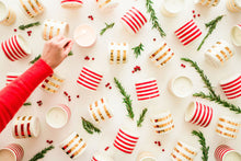 Load image into Gallery viewer, Red Stripe Candle - Cypress+Spice