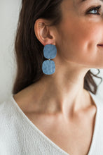 Load image into Gallery viewer, Soft Square Earrings - In Thistle