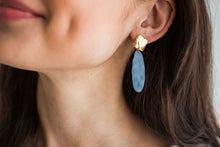 Load image into Gallery viewer, Clear Blue Morning Earrings