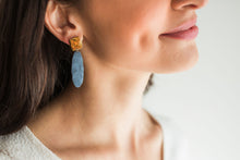 Load image into Gallery viewer, Clear Blue Morning Earrings