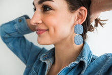 Load image into Gallery viewer, Soft Square Earrings - In Thistle
