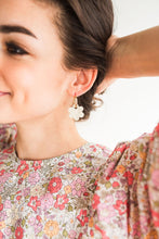 Load image into Gallery viewer, Daisy Charm Hoops