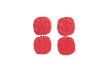 Load image into Gallery viewer, Soft Square Earrings - In Poppy