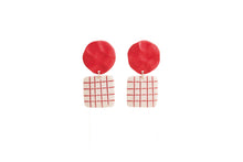 Load image into Gallery viewer, Lattice Earrings - In Poppy