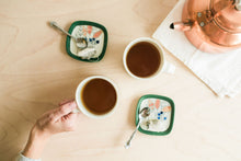 Load image into Gallery viewer, Floral Square Plate
