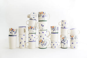 Porcelain Blueberry Mug - Classic