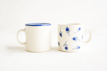 Load image into Gallery viewer, Porcelain Blue Rim Mug - 7oz