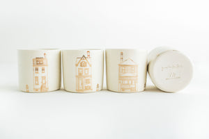 Porcelain House Candle - Cypress+Spice
