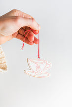 Load image into Gallery viewer, Strawberry Teacup Ornament
