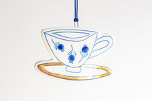 Load image into Gallery viewer, Blueberry Teacup Ornament
