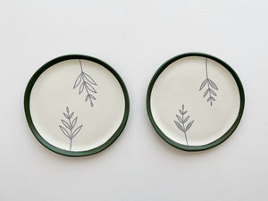 Porcelain Fern Plates