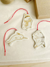 Load image into Gallery viewer, Skating Woodland Critter Ornament