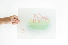 Load image into Gallery viewer, 8x10" Tomato Stacking Bowls Letterpress Print