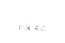 Load image into Gallery viewer, Pinstripe Triangle Studs