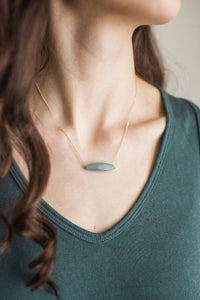 Faceted Bar Necklace