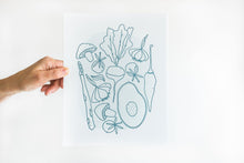 Load image into Gallery viewer, 8x10" Veggie Platter Letterpress Print
