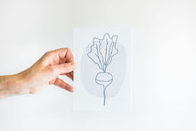 Load image into Gallery viewer, 5x7" Radish Letterpress Print