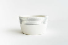 Load image into Gallery viewer, Porcelain Pinstripe Soup Bowl
