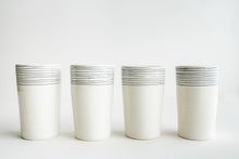 Load image into Gallery viewer, Porcelain Pinstripe Tumbler/Vase