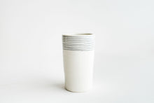 Load image into Gallery viewer, Porcelain Pinstripe Tumbler/Vase