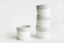 Load image into Gallery viewer, Porcelain Pinstripe Cup