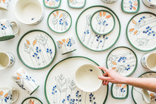 Load image into Gallery viewer, Porcelain Floral Soup Bowl