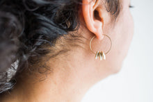 Load image into Gallery viewer, Pinched Bead Hoops - Small