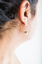 Load image into Gallery viewer, Pinched Bead Hoops - Small