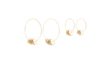Load image into Gallery viewer, Pinched Bead Hoops - Small