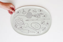 Load image into Gallery viewer, Earthenware Large Nesting Veggie Platter
