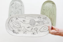 Load image into Gallery viewer, Earthenware Skinny Veggie Platter
