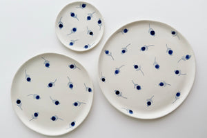 Porcelain Blueberry Plates