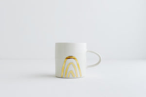 Porcelain Mug - Gold Rainbow