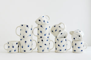 Porcelain Blueberry Mug -Seconds