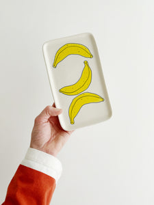 Porcelain Catch All Tray - Banana