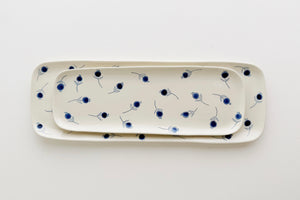 Porcelain Skinny Platter - Blueberry