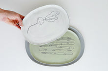 Load image into Gallery viewer, Earthenware Oval Serving Trays
