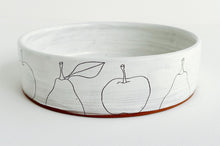 Load image into Gallery viewer, Earthenware Serving Bowl - White Fruits
