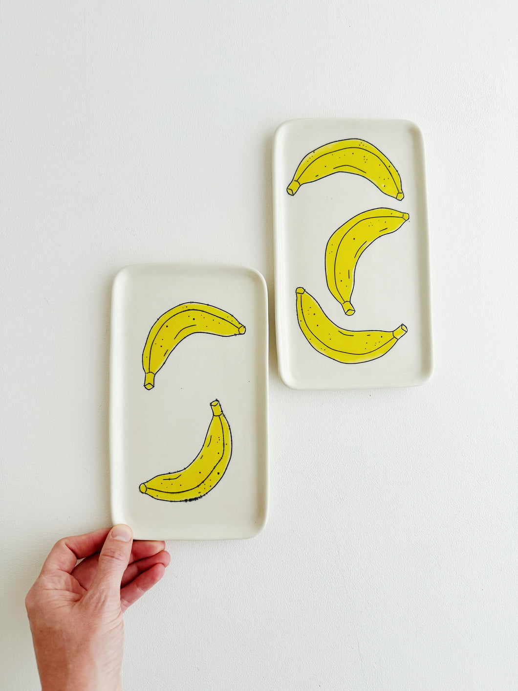 Porcelain Catch All Trays - Banana